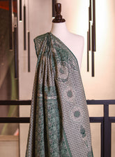 Royal Fashion Embroidered Woolen Shawls - RF25SH A6J063 Green & Cream